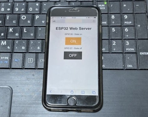 ESP32_Wi-Fi経由でLED制御6